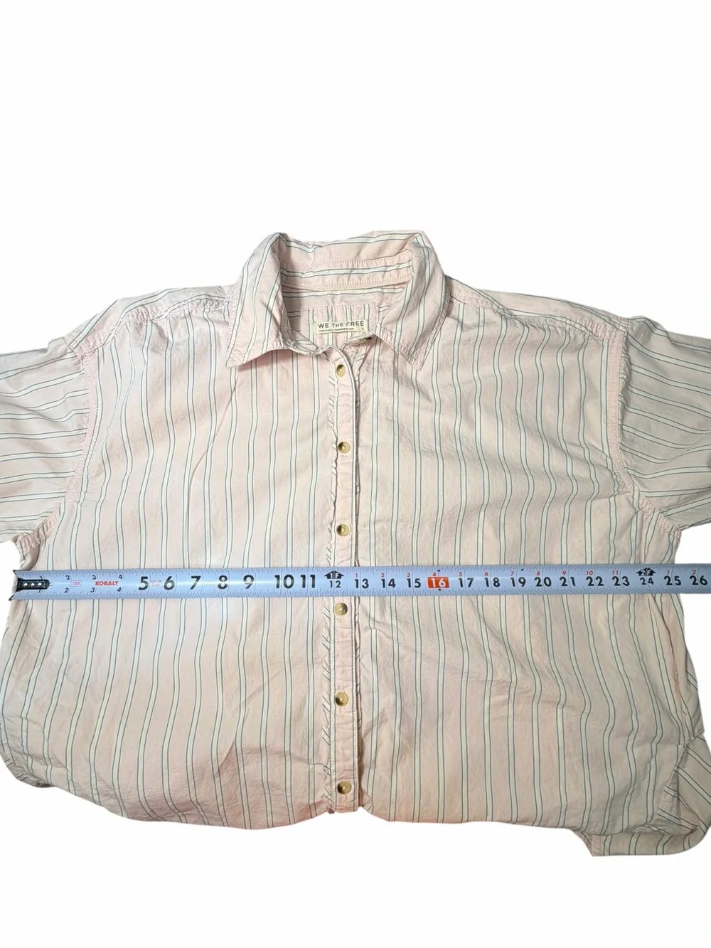 Free People We The Free Striped Varsity Vibes Shirt In Pink Combo size small